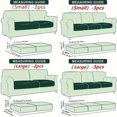 thumbnail image 4 of 2/3 piezas Fundas de sofá Fundas de cojín elásticas Funda de cojín de asiento de sofá Protector de cojín para dormitorio Oficina Sala de estar Decoración del hogar, 4 of 5