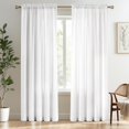 thumbnail image 1 of Cortinas Melodieux, color blanco semitransparente, 213 x 213 cm, para sala de estar, 1 of 9