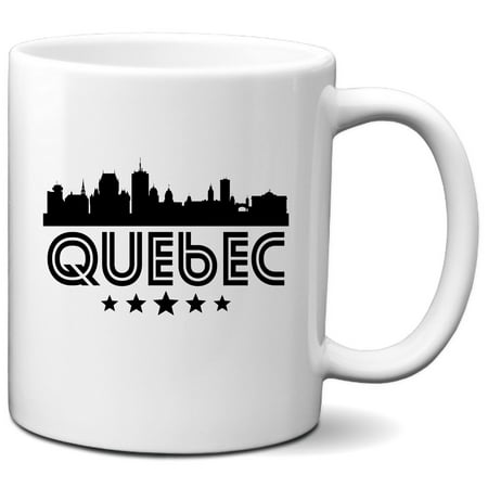 

Quebec City Skyline Retro Style Coffee Mug