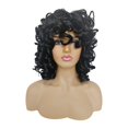 thumbnail image 2 of wigs human hair Black wig Black Wig Long Curly Hair High Temperature Silk Long Bangs Wig Perfect for Any Occasion, 2 of 6