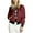 Wine Red, variant on XBASW Women's Bomber Jacket Lightweight Casual Coat Spring Fall with Zip Pockets Outwear S-2XL
