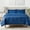 Blue Calvin Striped, variant on Full/Queen Comforter Set with Sheets, 7-Piece Blue Stripe Bedding, Lightweight Microfiber Bed-in-a-Bag, Striped