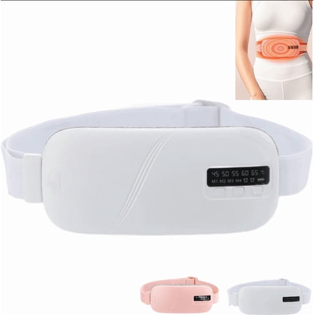 Cordless Heating Pad for Period 5 Heat Setting Gifts for Girlfriend Mom Wife Women White