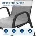thumbnail image 6 of Senfot Patio Chairs Outdoor Stackable Dining Chairs All Weather Lightweight Textilene with Armrests 140 Kg Capacity for Backyard Pool Deck Garden Lawn Gray 4pc, 6 of 8