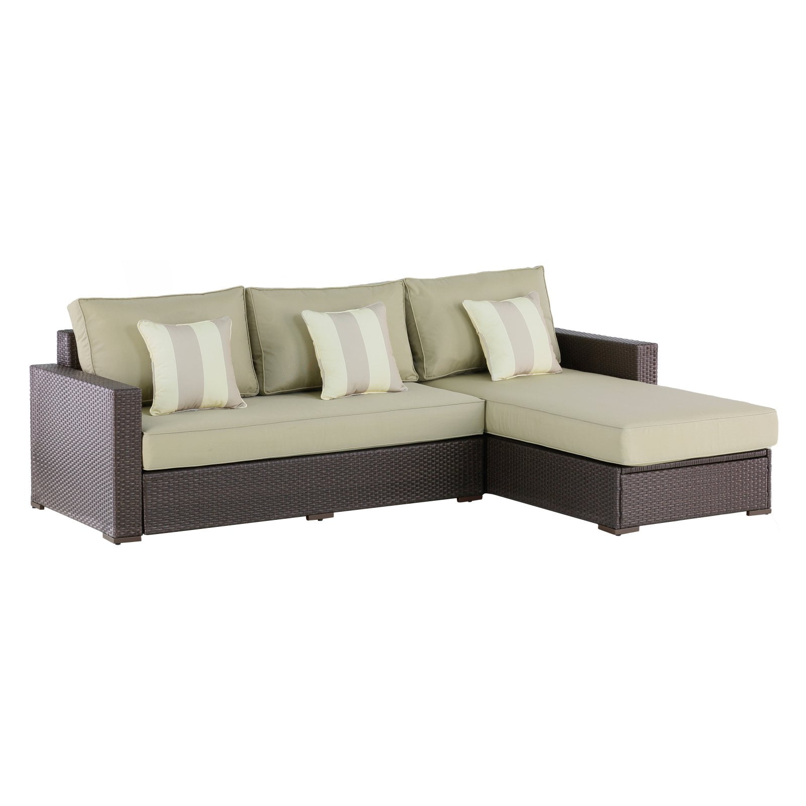Serta Laguna Outdoor Storage Sectional Brown Wicker by Millwork Holdings Co., Inc.