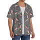 thumbnail image 2 of Fotbe Hedgehogs and Flowers1 Camisa Estampada de Manga Corta para Hombre, Casual de Verano, Estilo Playero, Sin Arrugas-Medium, 2 of 5