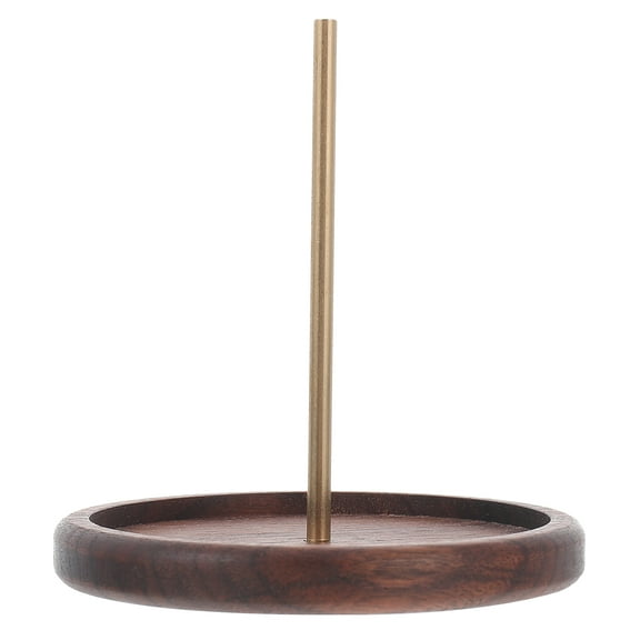 Wooden Spool Stand Sewing Thread Organizer Yarn Holder Crochet Thread Rack Single Spool Cable Clip Solid Wood Dispenser