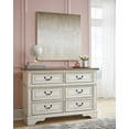 thumbnail image 2 of Ashley Furniture Realyn Engineered Wood 6 Drawer Double Dresser in Mahogany, 2 of 7