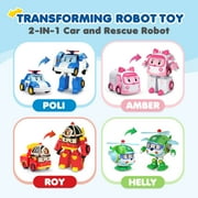 Robocar POLI Toys, ROY Transforming Robot Toys, 4 Action Figure Vehicles for Ages 3 and up
