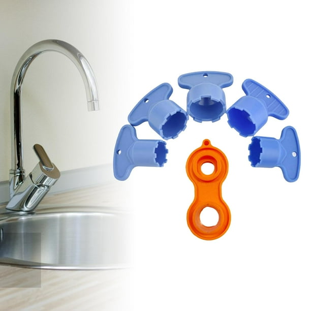 6 Pack Faucet Aerator Key Removal Wrench Tool with 4 Sizes M16.5, 18.5