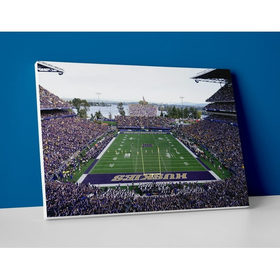 Washington Huskies Football Stadium Poster or Canvas Wall Art