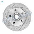 thumbnail image 2 of Front Drilled Slotted Brake Disc Rotors and Hub Assembly For 1996-1999 Chevrolet Tahoe, 2 of 6