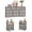 10 drawer dresser+2pcs nightstands(LED), variant on LGHM 3 Piece Bedroom Dresser Set, 10 Drawer Dresser and 2 Drawers Nightstand set of 2, Gray Wash