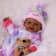 thumbnail image 2 of Muñeca Babeside Mia Black Girl realista de 43 cm con ropa, 2 of 8
