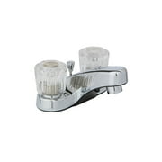 Reliaflo Center Set Lavatory Faucet with Acrylic Handles in Polished Chrome Finish. - Bathroom Two Handles Acrylic- Classic