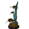 thumbnail image 2 of Nifao Three turtles - Bronze Statue – Home Decor Sculpture, 17"L x 12"W x 28"H, 2 of 13
