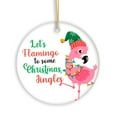 thumbnail image 7 of Let&rsquo;s Flamingo to some Christmas Jingles Cute Bird Ornament, 7 of 7