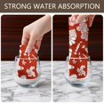 thumbnail image 4 of 2 Pcs Funny Kitchen Towels,Red Christmas Pattern Microfiber Dish Towels,Kitchen Tea Towels,Kitchen Towel Set (18" X 26"), 4 of 7