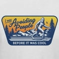 thumbnail image 3 of Teelocity Bigfoot Avoiding People Before it was Cool Graphic T-Shirt (Large - Standard Fit, White), 3 of 4