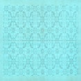 thumbnail image 1 of Ahgly Company Indoor Square Persian Light Blue Traditional Area Rugs, 6' Square, 1 of 4