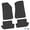 Black, variant on Flextread Floor Mats for 18-24 Jeep Wrangler JL 2-Door - Mopar Licensed Factory Fit - Black w/ Wrangler Insert - 100% Made in USA