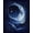Blue, Pattern 1, variant on Flatwoven High Traffic Area Rug, Celestial Crescent Constellation Dreamscape, Non Slip, Stain Resistant, Washable Area Rugs for Living Room, Bedroom(Blue, 2X3)