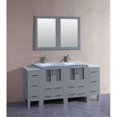 thumbnail image 1 of Mercury Import Group AGR224EWGU2S Ensemble de Double Vasque Bosconi de 72 Po - Gris, 1 of 1