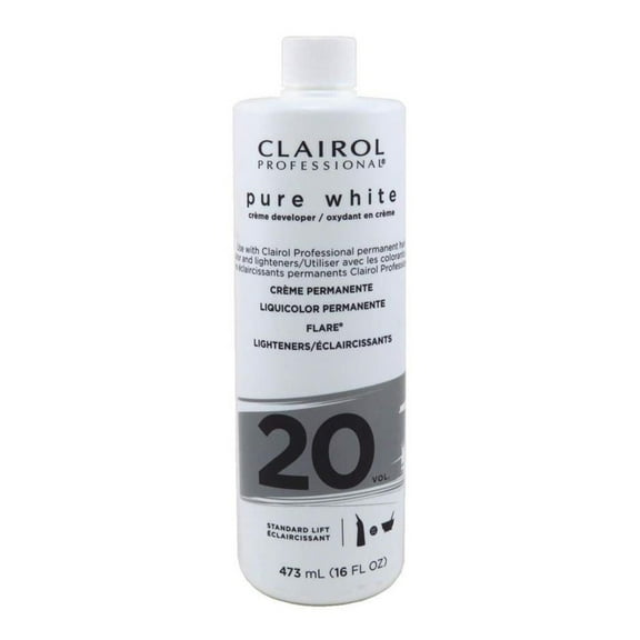 Clairol Professional Soy 4 Plex Pure White Creme Developer, 20 Standard Lift, 16 Oz