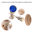 thumbnail image 3 of Kendama de bambú RQN con bola azul translúcida con cuerda extra para niños, adolescentes y adultos, regalo de festivales, 3 of 7