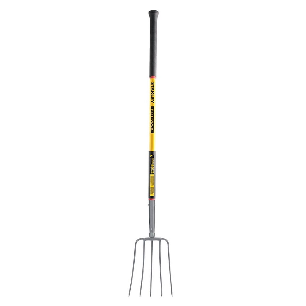 60" Black and Yellow Steel Manure Rake with Fiberglass Handle Walmart