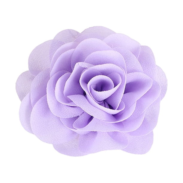 Advancent Collar de perro flores gasa perla hermosa apariencia gato pajarita banda elástica suministros para mascotas decoración del cuello Decoración morado claro