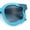 Blue - Smoke, variant on Unique Cloud Shape Thick Plastic Horn Rim Retro Sunglasses Blue - Smoke