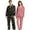 Pink, variant on Valentine's Day Matching Sleepwear Set Cozy Soft Pajamas With Long Pants Comfortable Couples Relaxation Outfit Black M