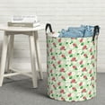 thumbnail image 6 of Sikiie Flower With Ladybug Print Round Dirty Clothes Basket, Waterproof Standing Foldable Storage Basket, for Laundry Room, Bedroom, Bathroom Storage-Medium, 6 of 6