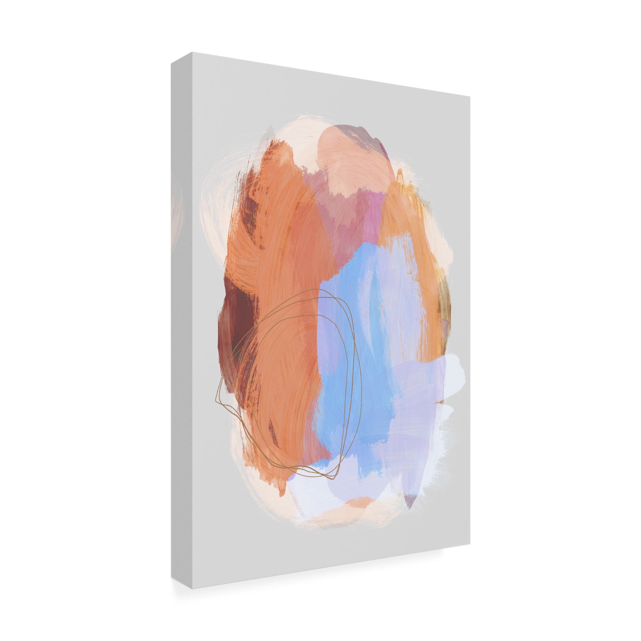Trademark Fine Art Mareike Bohmer Abstract Brush Strokes 38 Canvas Wall Art