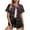 Black a6, variant on LWITHSZG 4th of July Short Sleeve Button Down Patriotic Shirts for Women Dressy Casual Lapel Collar Plus Size Graphic Tees