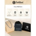 thumbnail image 4 of FaithHeart Silver Cuban Link Chain Men Necklace Stainless Steel Jewelry Gift with Card To My Dad Father's Day Birthday Christmas 6mm 20", 4 of 10
