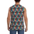 thumbnail image 4 of Pofeuu Funny Owls Print Men's Muscle T-Shirt, Sleeveless, Muscle Tank, Classic Muscle Tee Top For Men Casual Sleeveless Muscle T-Shirt Trendy Clothes-3X-Large, 4 of 7