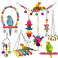 thumbnail image 1 of Bird Toys YIXUND para conuras con hamaca con escalera colorida, 1 of 6