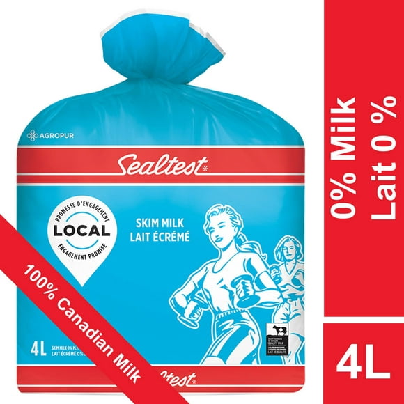 Sealtest Skim 0% Milk, 4 L bag