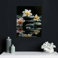 thumbnail image 4 of Shiartex  Canvas Zen Wall Art Spa Decor for Bathroom Spa Canvas Wall Art Spa Stone with White Flower Pictures Prints on Canvas for Home Decor Wall Decor Stretched and Framed 16x20 in/12x16 in, 4 of 4