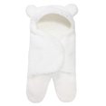 thumbnail image 1 of Manta para bebé, oso lindo orgánico que recibe envoltura para pañales, regalo de registro de felpa suave para niña recién nacida (0-3), 1 of 5