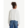 thumbnail image 2 of Justice Girls Drop Shoulder Mock Neck Sweater, Sizes XS-XLP, 2 of 5