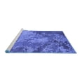 thumbnail image 2 of Ahgly Company Machine Washable Indoor Rectangle Oriental Blue Industrial Area Rugs, 2' x 5', 2 of 4