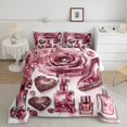 thumbnail image 2 of Castle Fairy Teens Fashion High Heels Twin Comforter Sets,Romantic Flower Rose Bedding Set, 2 of 8