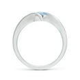thumbnail image 2 of Angara Natural 0.4 Ct. Aquamarine Solitaire Ring in Sterling Silver for Women (Ring Size: 5.5), 2 of 11