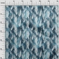 thumbnail image 3 of oneOone Cotton Cambric Teal Blue Fabric Feather Sewing Material Print Fabric By The Yard 56 Inch Wide-S8, 3 of 6