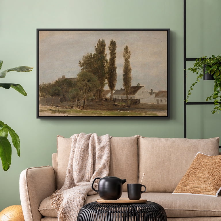 Vintage Landscape-CCXXX By Wexford Home Framed in Black Wood