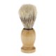 thumbnail image 2 of Brocha de afeitar profesional para peluquería y peluquería con mango de madera. Amarillo + negro, 2 of 6
