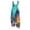 3# Blue, variant on Halloween Jumpsuits for Women Linen Oversized Sleeveless Dressy Floral Print Adjustable Strap Rompers